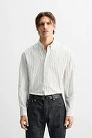 STRIPED POPLIN SHIRT