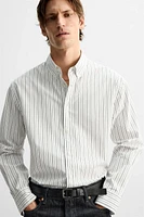 STRIPED POPLIN SHIRT