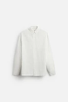 STRIPED POPLIN SHIRT