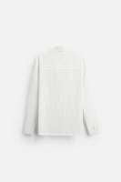 STRIPED POPLIN SHIRT