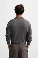 QUARTER ZIP KNIT POLO