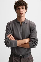 QUARTER ZIP KNIT POLO