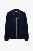 WOOL ZIPPER CARDIGAN X STEFANO PILATI