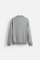 WOOL - CASHMERE KNIT POLO SHIRT