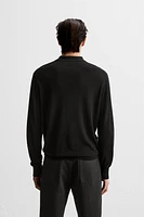 WOOL - CASHMERE LIGHTWEIGHT KNIT POLO