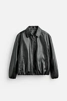 FAUX LEATHER JACKET