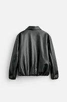 FAUX LEATHER JACKET