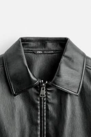 FAUX LEATHER JACKET