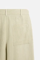 LYOCELL - LINEN WASHED PANTS