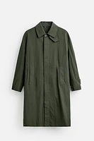 RELAXED FIT TECHNICAL TRENCH COAT