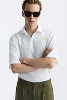 100% LINEN POLO SHIRT