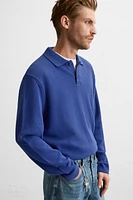 KNIT COTTON POLO SHIRT