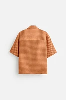 CHECKERED SEERSUCKER SHIRT