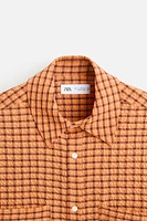 CHECKERED SEERSUCKER SHIRT