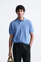 TEXTURED KNIT POLO