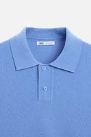 TEXTURED KNIT POLO