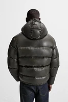 100% FEATHER FILL PUFFER JACKET