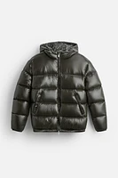 100% FEATHER FILL PUFFER JACKET