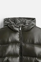 100% FEATHER FILL PUFFER JACKET