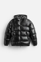 100% FEATHER FILL PUFFER JACKET