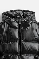 100% FEATHER FILL PUFFER JACKET