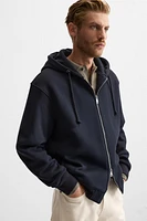 HOODED SWEATSHIRT WITH ZIP