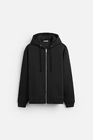 HOODED SWEATSHIRT WITH ZIP