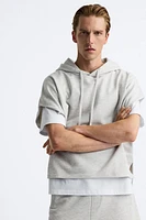 BOXY FIT HOODED SWEATSHIRT