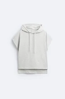 BOXY FIT HOODED SWEATSHIRT