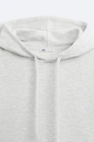 BOXY FIT HOODED SWEATSHIRT