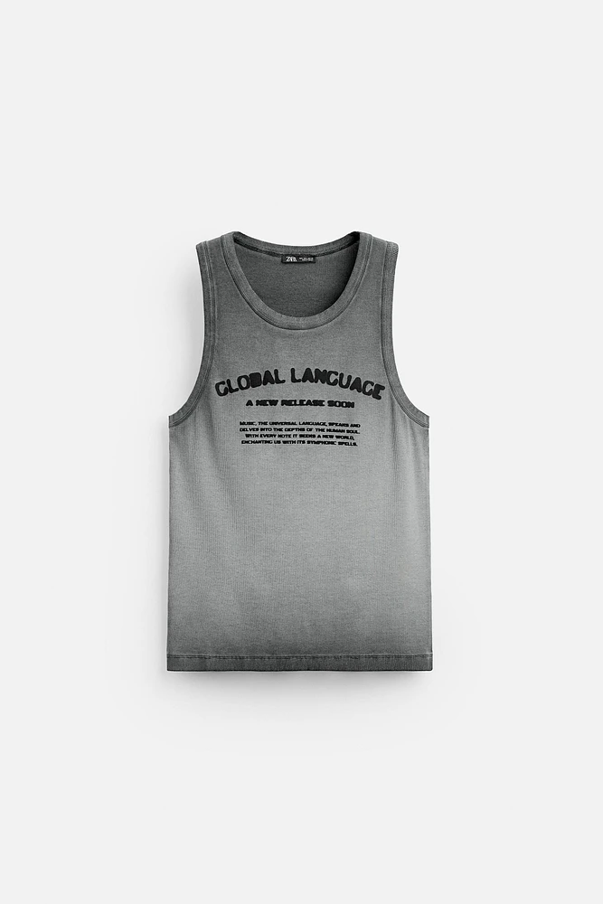 TANK TOP WITH TEXT