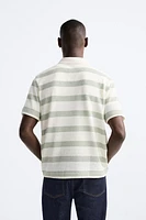 TEXTURED STRIPED POLO