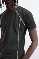 CONTRAST SLIM T-SHIRT