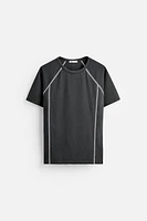 CONTRAST SLIM T-SHIRT