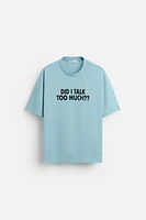 TEXT PRINT T-SHIRT