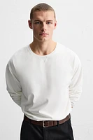 CONTRAST COLLAR T-SHIRT