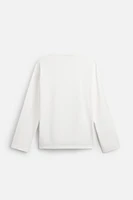 CONTRAST COLLAR T-SHIRT