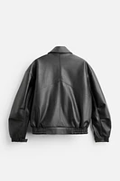 FAUX LEATHER JACKET