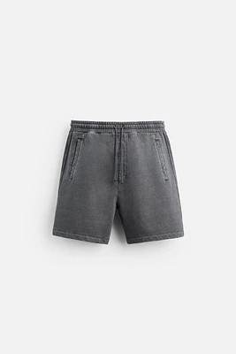 WASHED JOGGER SHORTS