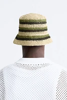 CROCHETED STRIPED HAT