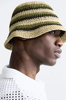 CROCHETED STRIPED HAT