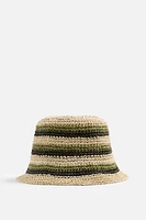 CROCHETED STRIPED HAT