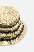 CROCHETED STRIPED HAT