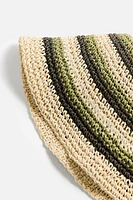 CROCHETED STRIPED HAT