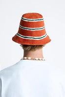 CROCHETED STRIPED HAT