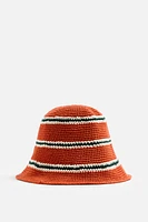 CROCHETED STRIPED HAT