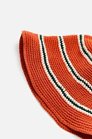 CROCHETED STRIPED HAT