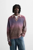 DÉGRADÉ KNIT POLO