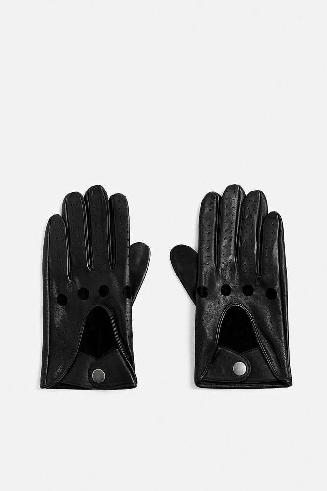 LEATHER DRIVING GLOVES