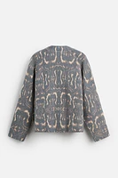 ABSTRACT PRINT CARDIGAN